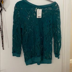 Anthropologie Eloise sheer top